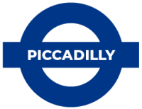 The piccadilly logo on a white background.